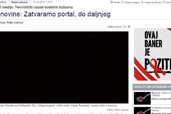 E-novine prestale sa radom! Presude ugasile internet portal Pere Lukovića (FOTO)