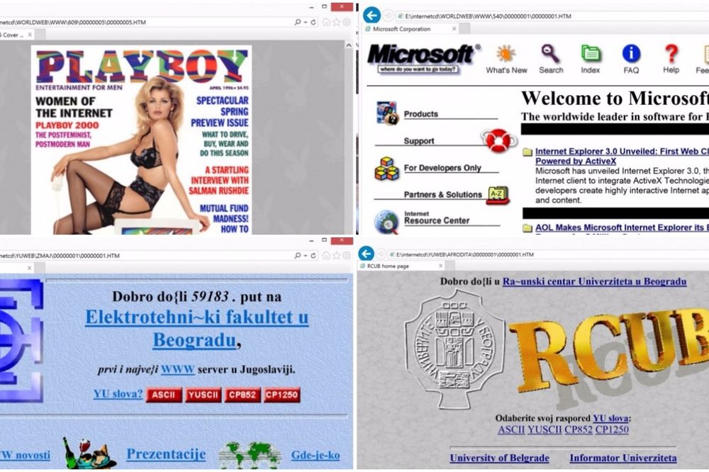 Evo kako su izgledali sajtovi pre 20 godina! (FOTO)