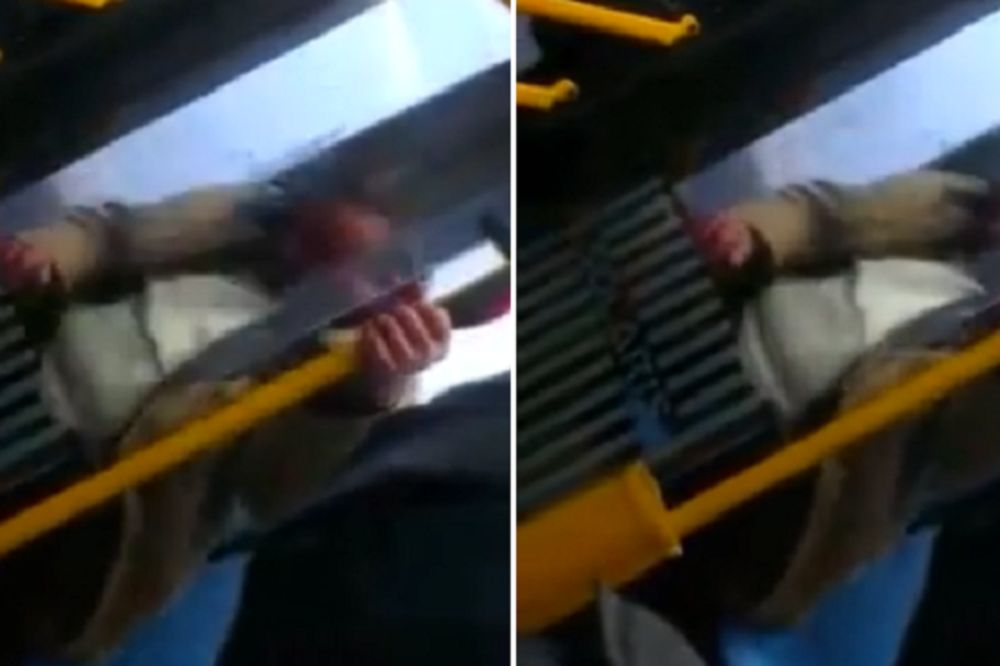 Zastrašujuće scene u gradskom prevozu: Vozio se mirno autobusom, a onda je skroz prsao! (VIDEO)