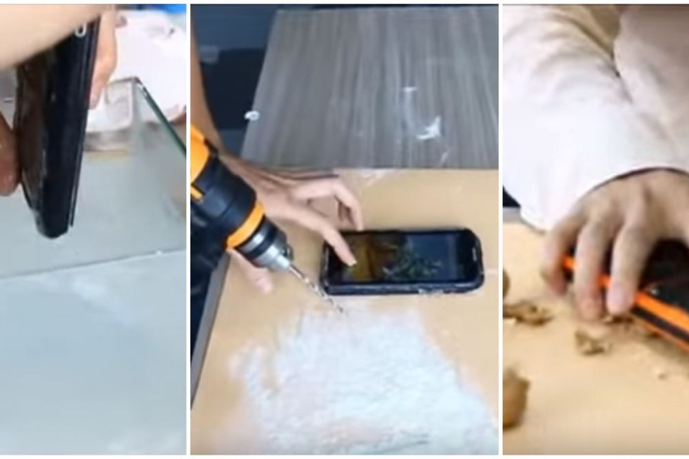Razbijajte njime orahe, bacajte ga u blato, bušite ekran! Da li je ovo najotporniji telefon na svetu? (VIDEO)