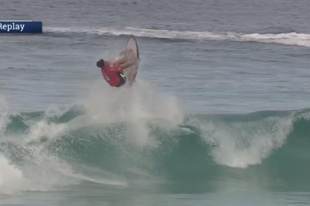 "Bekflip" nije lako izvesti ni na skejtu, a kamoli na dasci za surf! (VIDEO)
