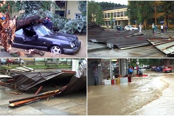 Apokalipsa u Ubu: Vetar odneo krov sa škole, drveće padalo po automobilima! (VIDEO)