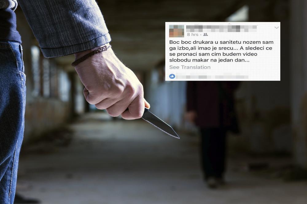 FB status šokirao Srbiju: Tinejdžer izbo druga pa objavio novu pretnju! (FOTO)