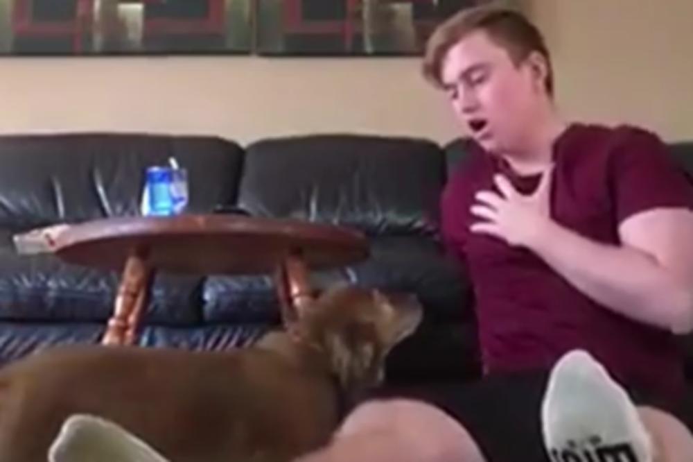 Pretvarao se da je mrtav, a njegovog psa je bolelo uvo! (VIDEO)