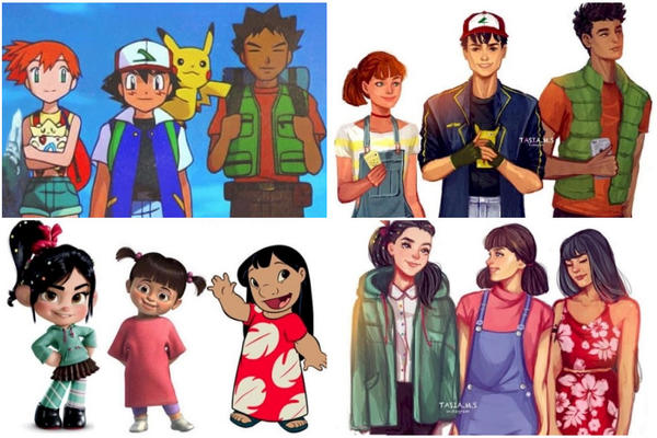 Bili su heroji detinjstva, sada su odrasli: 12 ilustracija gde su crtani junaci postali mladi uspešni ljudi (FOTO)
