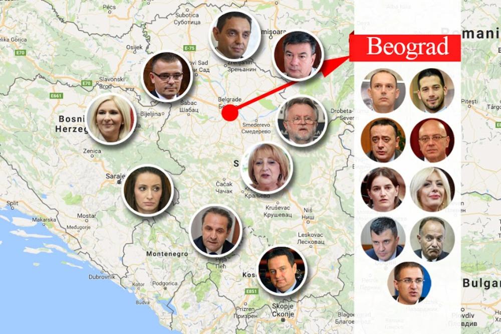 Od Horgoša do Dragaša: Evo gde su rođeni ministri iz Vlade Srbije! (MAPA)