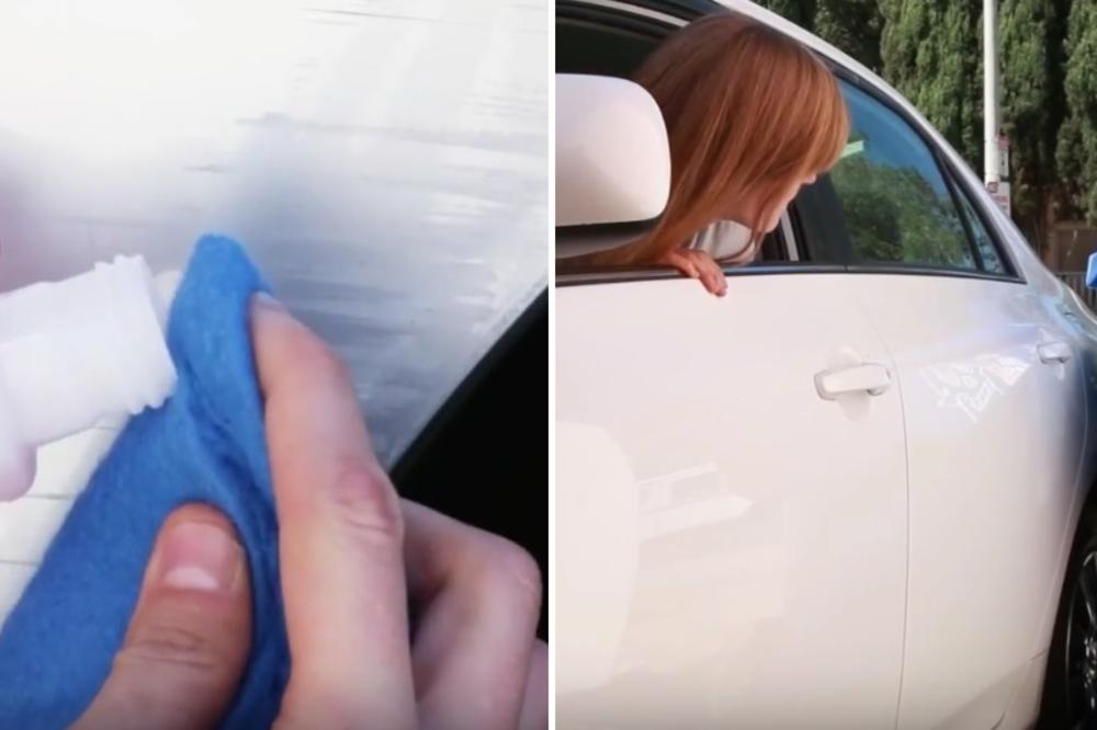 A posle kažu da žene nemaju pojma o kolima! Kako da uklonite ogrebotine s auta? (VIDEO)