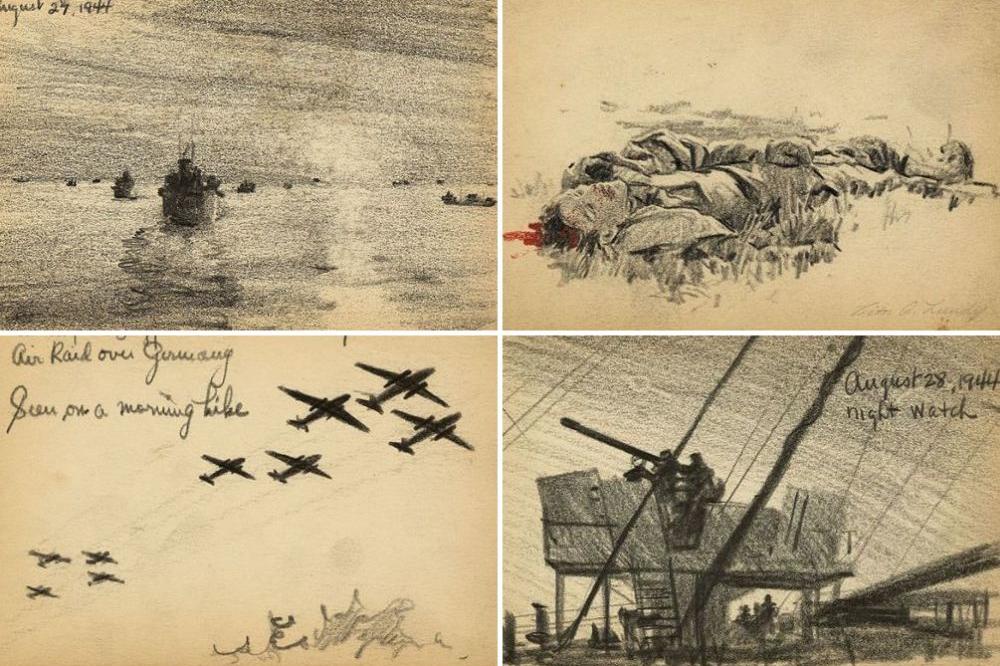 Otišao je u rat sa blokom i olovkom: Ovo je njegovih 12 skica krvavog sukoba! (FOTO)