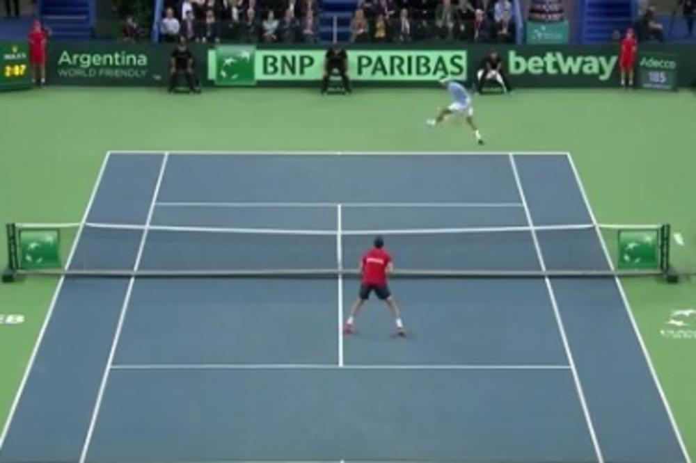 HRVATI OSTALI U ČUDU: Del Potro je u Zagrebu izveo najlepši potez ikada u tenisu! (VIDEO)