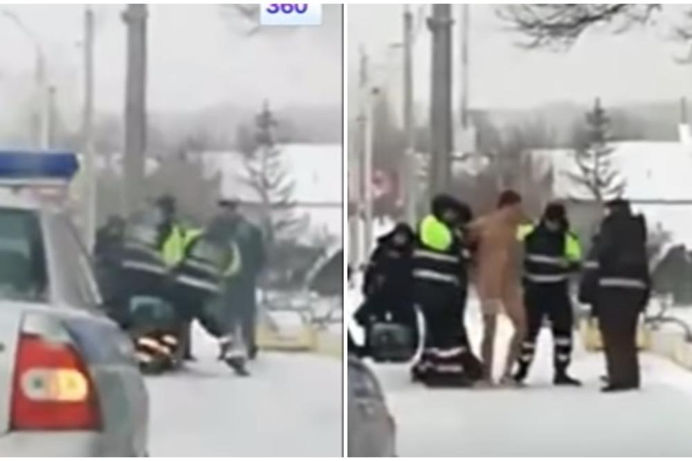 LUDI RUS: Seo go za volan pa se zakucao u autobusku stanicu! (VIDEO)
