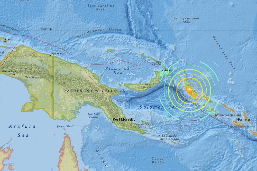 ZEMLJOTRES OD 8 STEPENI, PRETI CUNAMI: Razoran potres na Solomonskim ostrvima