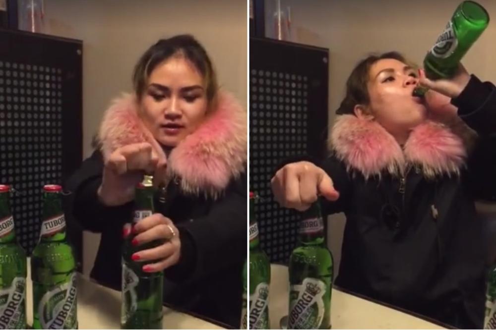 A DA JE VIDI BABOOO? Ova žena popila je 8 PIVA ZA MINUT I PO! (VIDEO)