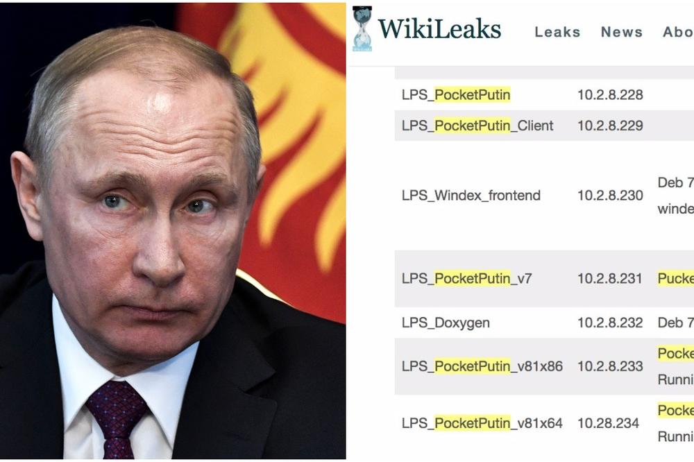 "DŽEPNI PUTIN": WikiLeaks otkrio jednu od najvećih tajni CIA!