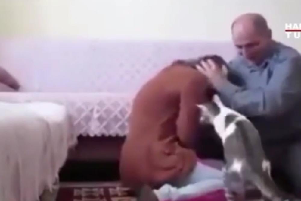 OPASNA MACA! Čovek je počeo da udara ženu, a onda je mačka uradila nešto potpuno neočekivano! (VIDEO)