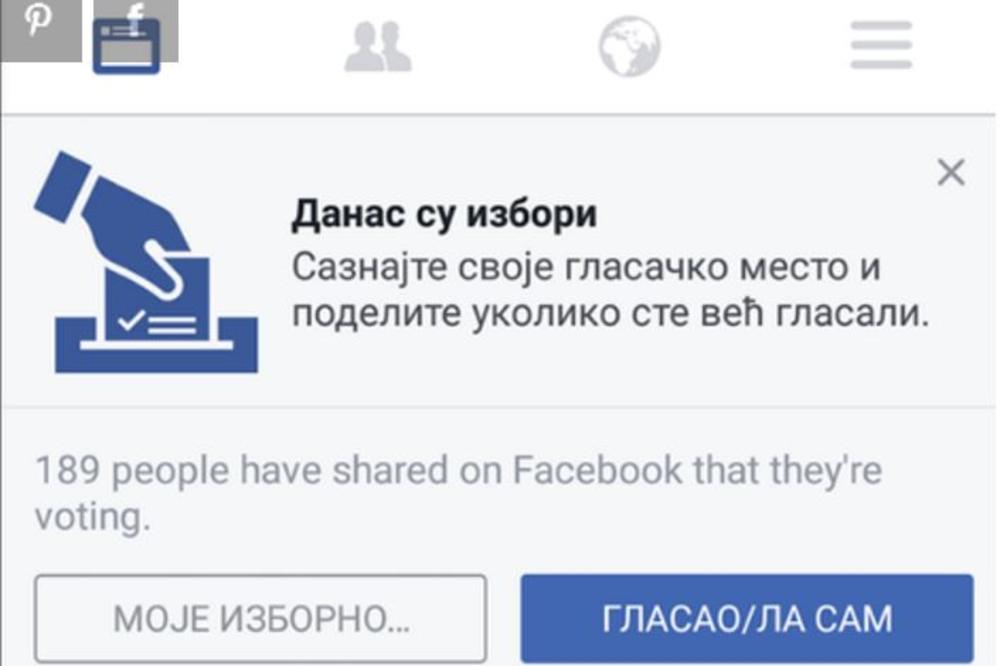 Da li je i vas iznenadio Fejsbuk kada ste se probudili? Šta se krije iza opcije o izborima u Srbiji?
