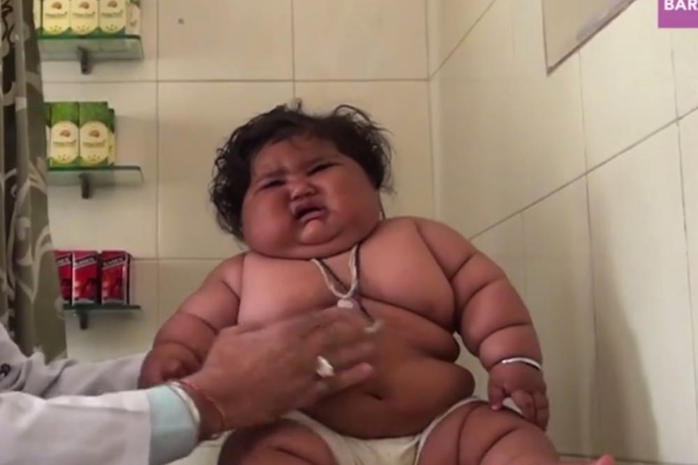 PRESLATKA KROFNICA ILI PRAVA KATASTROFA? Ova beba ima 8 meseci i 20 kilograma! (VIDEO)