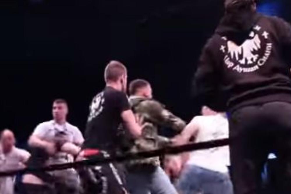 NEVIĐENI HAOS U NOVOM SADU! Opšta tuča Srba i Crnogoraca u ringu, nije se znalo ko koga udara! (VIDEO)