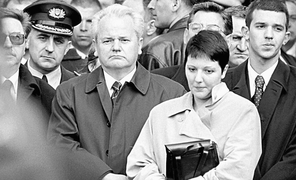 Slobodan Milošević sa ćerkom Marijom i sinom Markom