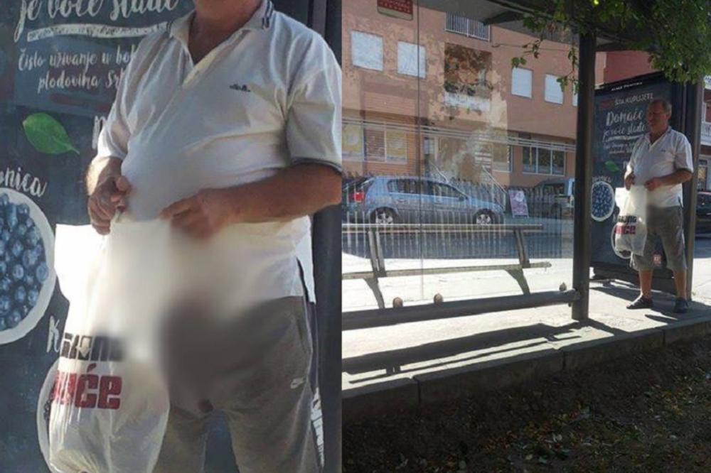 Izvadio polni organ nasred ulice pa ga prekrio kesom i zaleteo se na ženu! Stravičan prizor na autobuskoj stanici na Voždovcu! (FOTO)