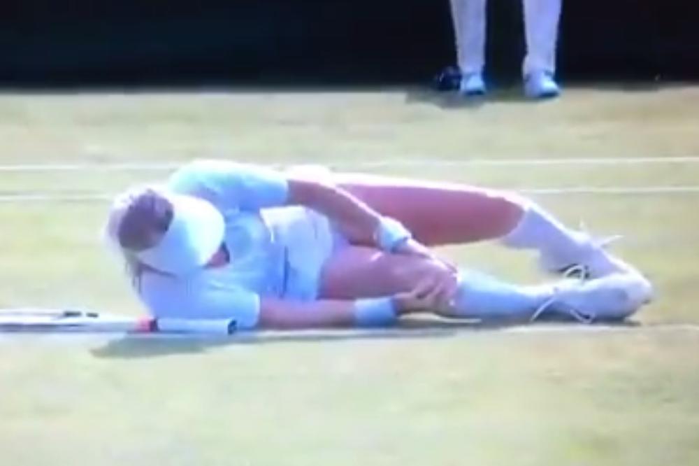 UZNEMIRUJUĆI SNIMAK! Američkoj teniserki ispalo koleno na Vimbldonu, njen krik ćete sanjati noćima! (VIDEO)