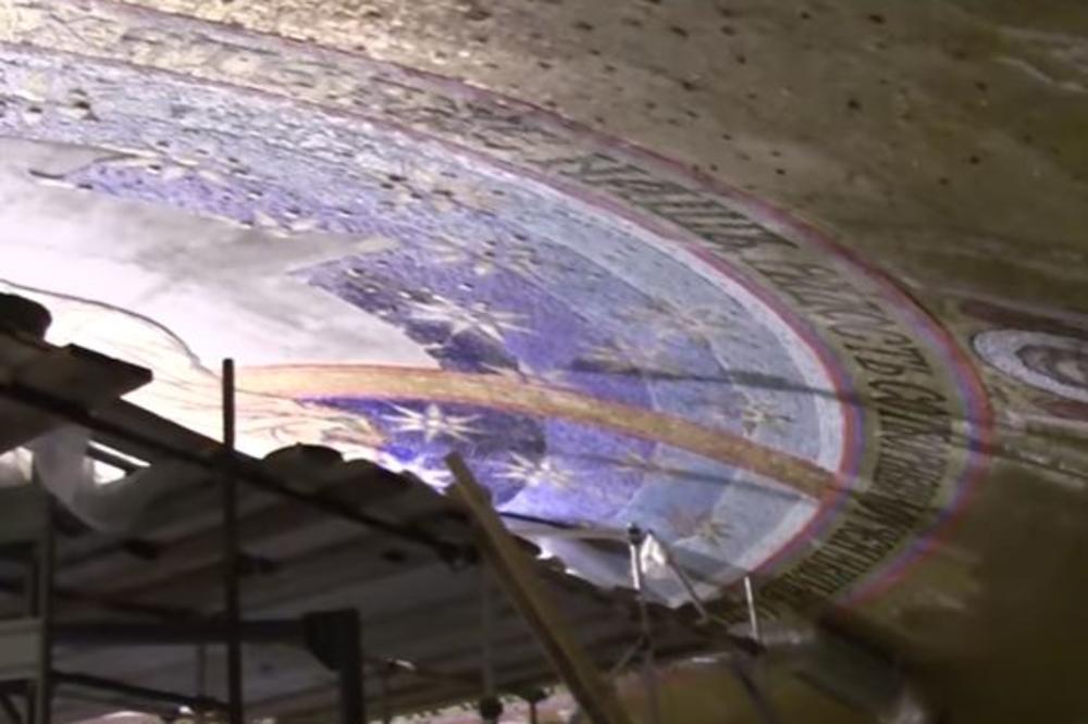 OVAKO će izgledati SKUPOCENI MOZAIK na kupoli Hrama Svetog Save koji je stigao iz RUSIJE! (VIDEO)