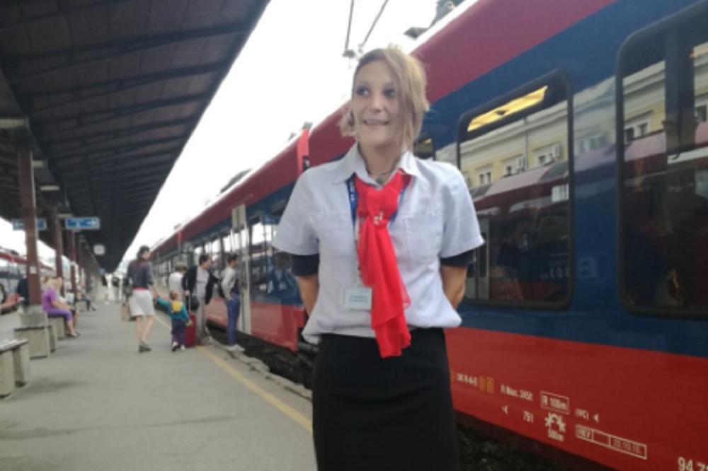LJUDI SU ZBUNJENI, ALI SE OSEĆAJU PRIVILEGOVANO! Sara Vujadinović je PRVA stjuardesa u vozu! (FOTO)