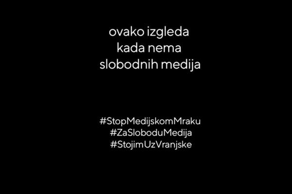 "STOP MEDIJSKOM MRAKU" U ovoj akciji učestvuje 150 medija i NVO, a direktan povod je tema o kojoj SRBIJA BRUJI DANIMA!