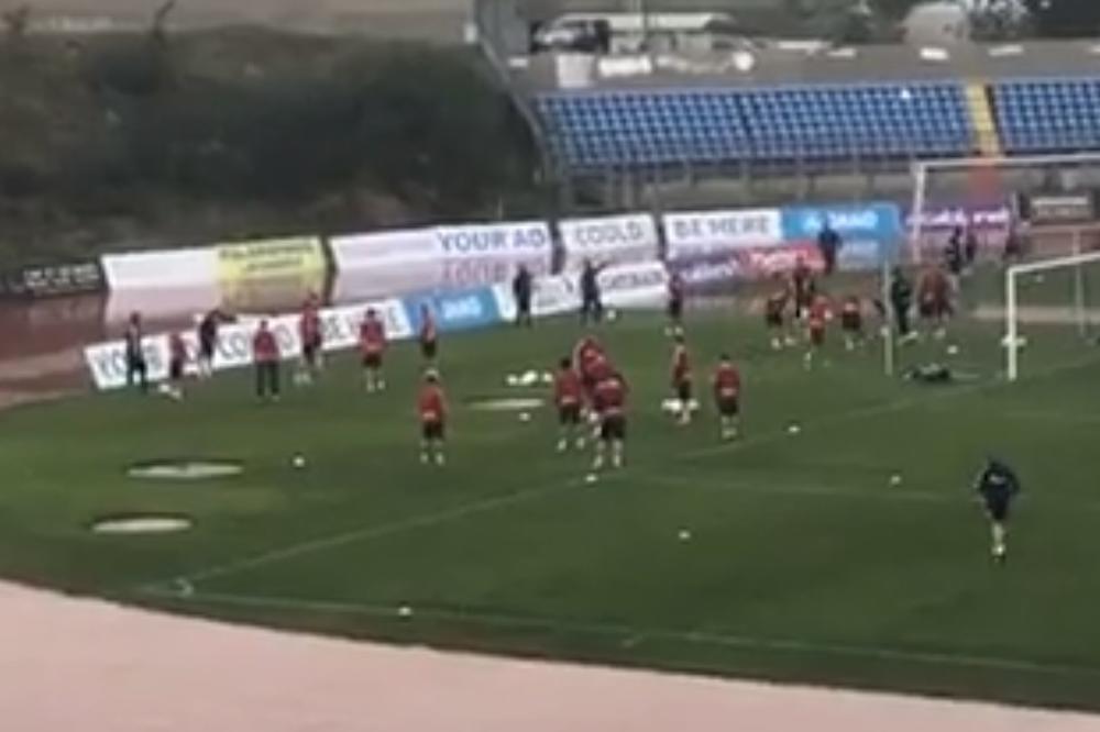 PO ZIMI, KIŠI, SUNCU: Neverovatne scene su se dogodile na treningu fudbalera Zvezde na Kipru! (FOTO) (VIDEO)
