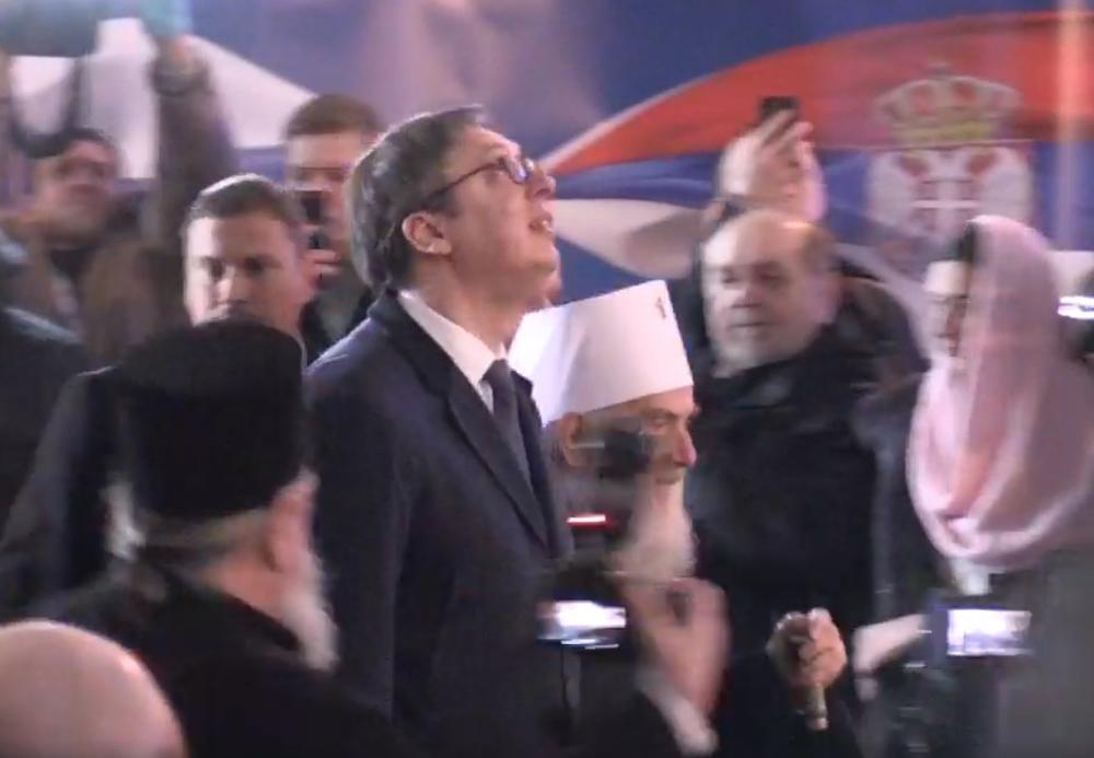 Aleksandar Vučić u Hramu  
