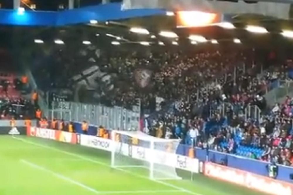 Stadion u Plzenju je pun, a samo se oni čuju! Grobari grme na meču sa Viktorijom! (VIDEO)
