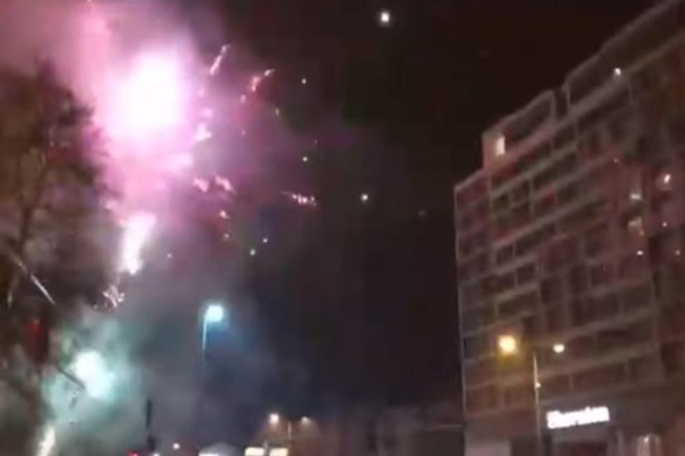 TRESAO SE NOVI SAD U CIK ZORE: Firmaši budili igrače Zvezde u 4 ujutru vatrometom ispred hotela! (VIDEO)