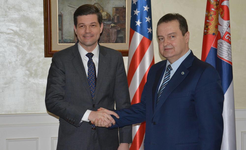 Ivica Dačić sa Vesom Mičelom, pomoćnikom državnog sekretara SAD 