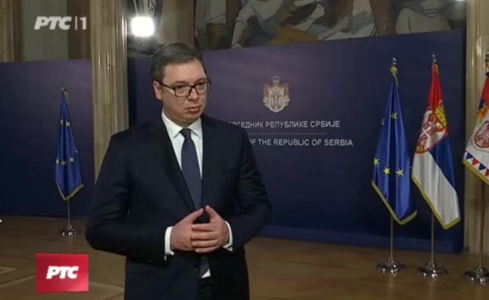 Aleksandar Vučić obratio se javnosti posle sastanka sa Federikom Mogerini 