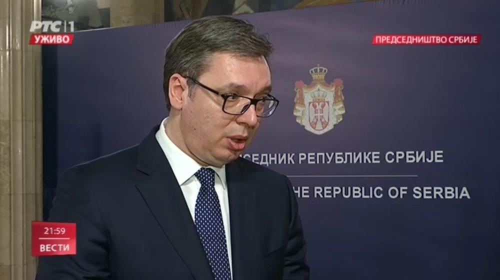 Aleksandar Vučić obratio se javnosti posle sastanka sa Federikom Mogerini  