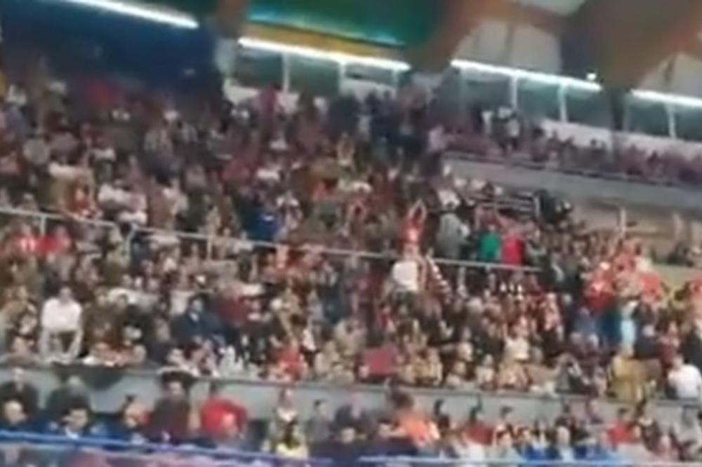 PUN GAS U PIONIRU! Delije bojkotuju ABA ligu, ali su simpatizeri napravili Argentinu u Beogradu! (VIDEO)