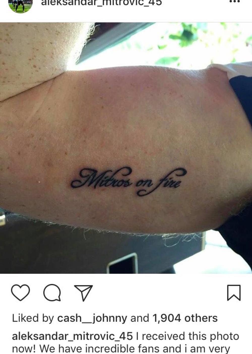 Tetovaža na ruci navijača Fulama  