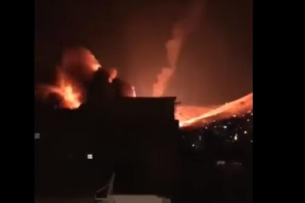 POČEO NAPAD SAD, VELIKE BRITANIJE I FRANCUSKE NA SIRIJU: Rakete padale po Damasku, Rusi NISU REAGOVALI (VIDEO)