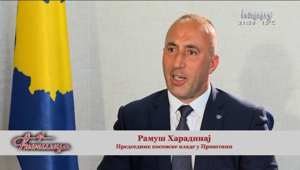 U emisiji je emitovan intervju sa Haradinajem 