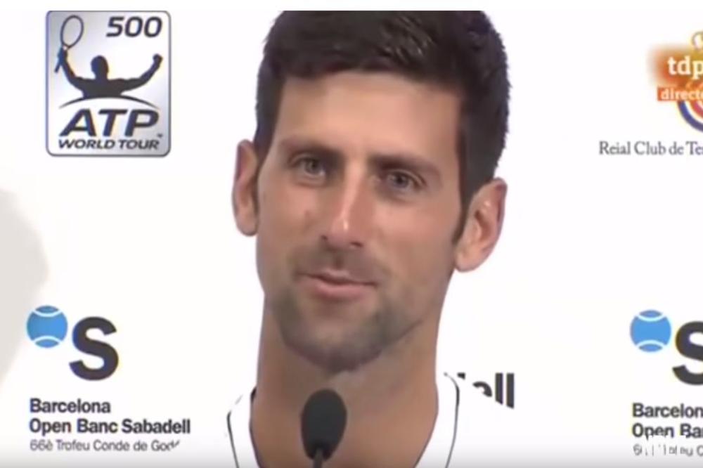 NOVAK PRAVIO ŠOU NA ŠPANSKOM U BARSI: Hoću da osvajam trofeje na šljaci, ali ima taj momak Nadal... Grešio sam u poslednje vreme! (VIDEO)