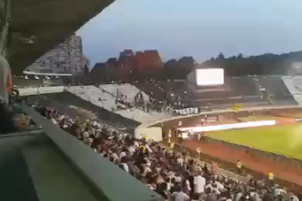 HAOS U HUMSKOJ! Šta se dešavalo na samom stadionu dok se ispred događala tuča! (VIDEO)