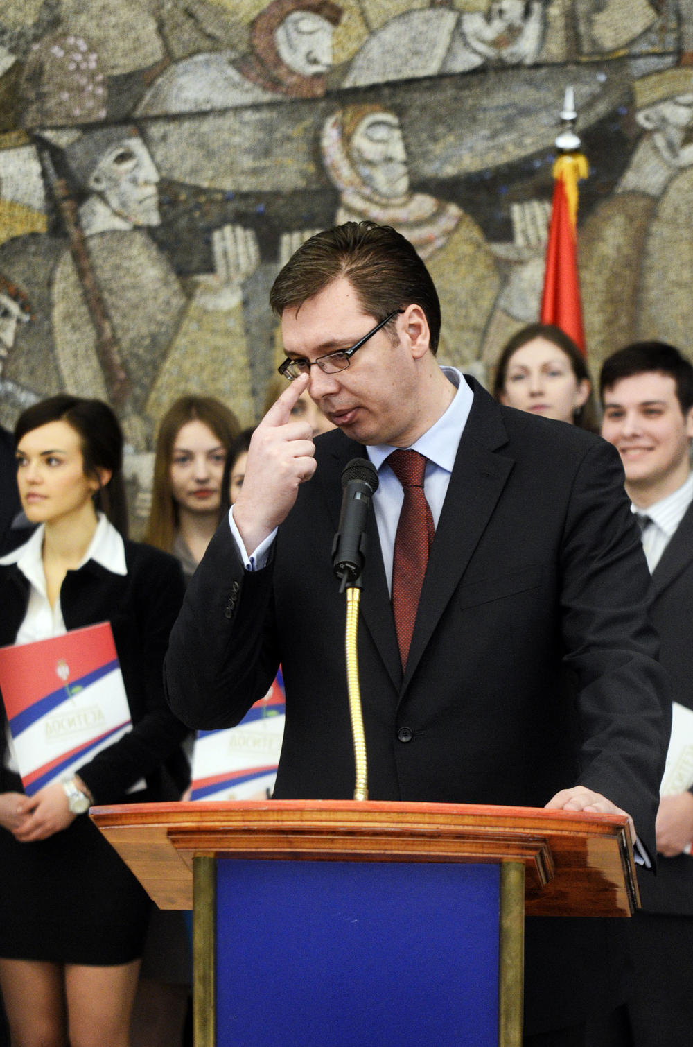 Aleksandar Vučić sa najboljim studentima  