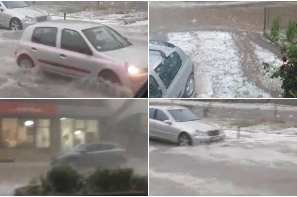 TUKLO I GRMELO 10 MINUTA BEZ PRESTANKA! Nevreme kakvo se ne pamti potopilo Srbiju, Užice se zabelelo kao da je pao sneg! (FOTO) (VIDEO)