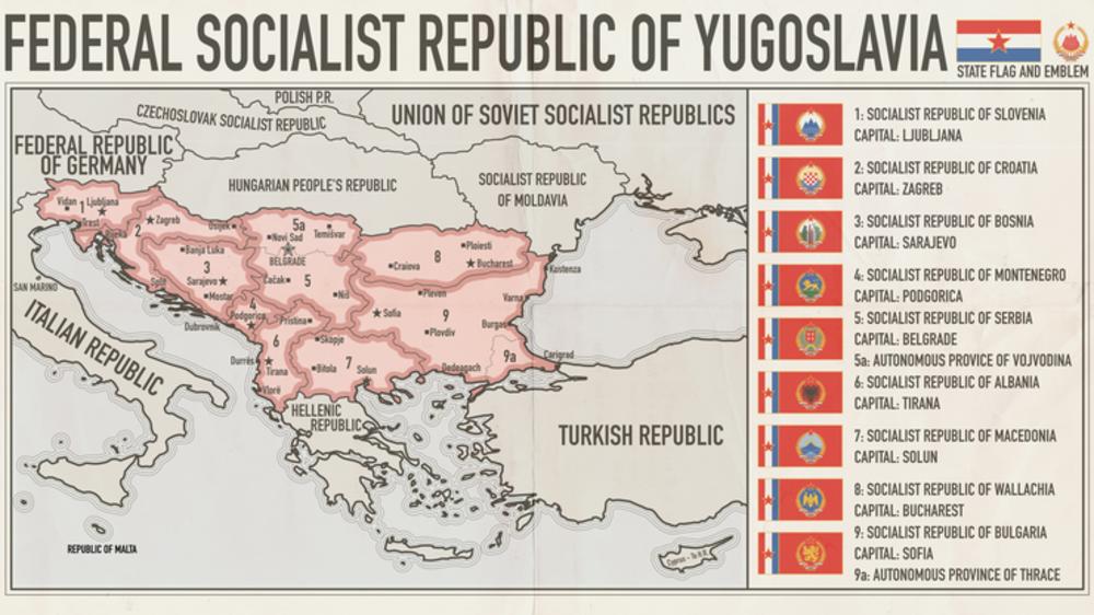 Mapa Jugoslavije   