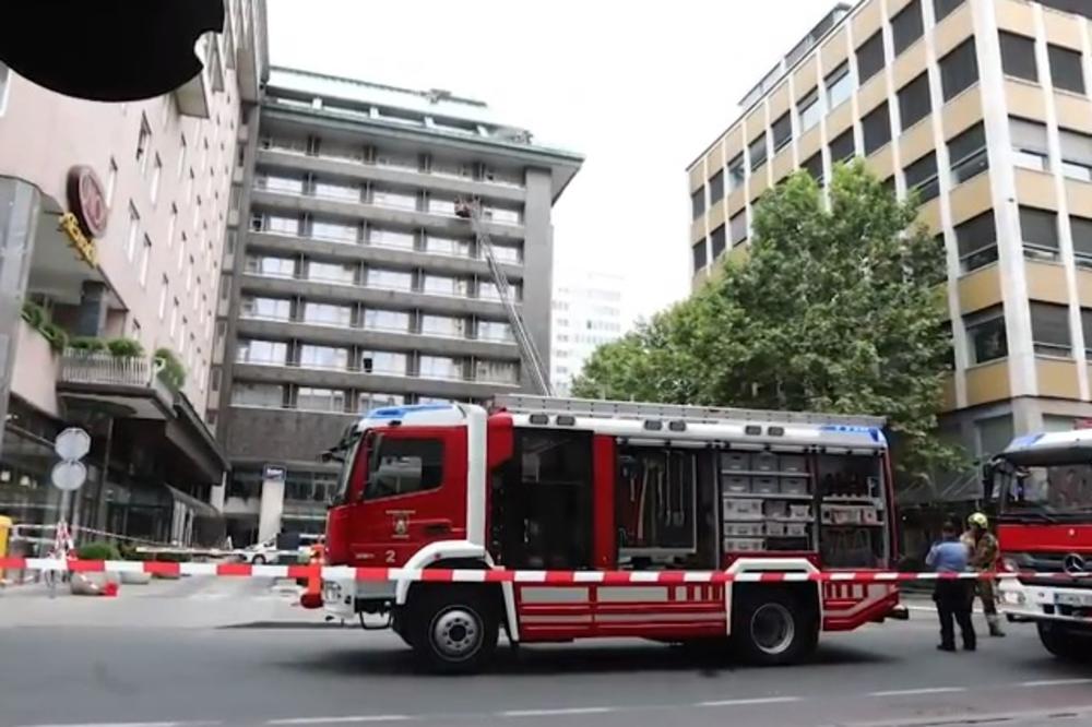 GORI HOTEL U CENTRU LJUBLJANE: Evakuisano 100 ljudi, vatrogasci se bore sa vatrom! (VIDEO)