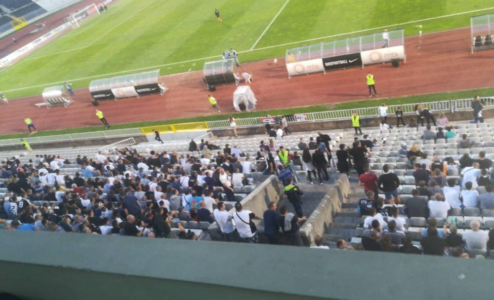 Tribine na stadionu Partizana deluju i više nego poluprazno  