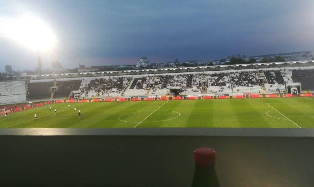 Tribine na stadionu Partizana deluju i više nego poluprazno  