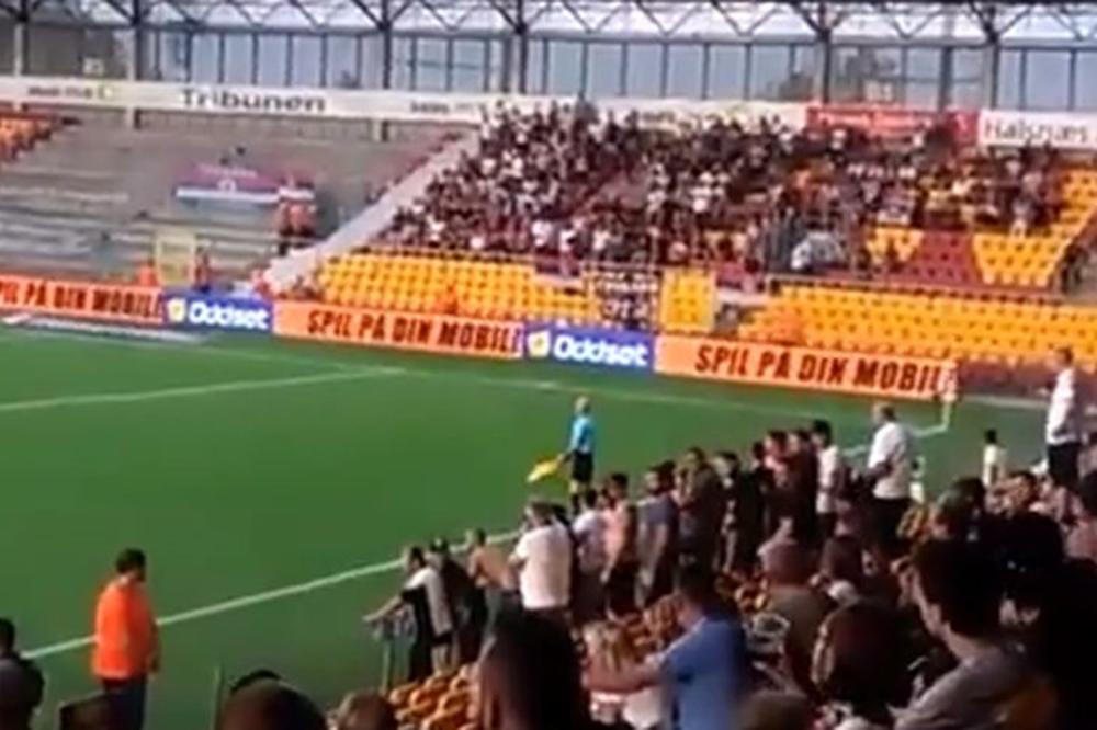 OVO NIJE DANSKA, OVO JE HUMSKA! Partizan je postigao gol, a Grobari su učinili da se svi na stadionu osećaju kao da su na Autokomandi! (VIDEO)