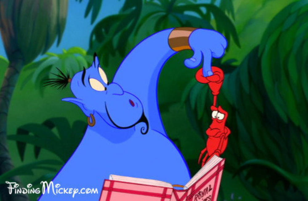 Sebastijan se pojavljuje u 'Aladinu
