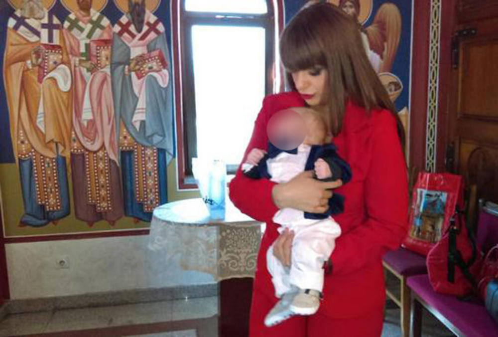 Miljana je danas krstila svog sina Željka  
