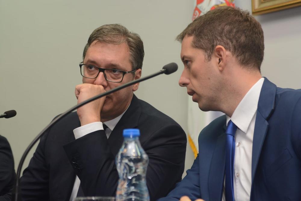 Aleksandar Vučić i Marko Đurić  